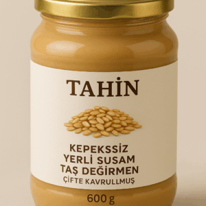 Taş değirmende öğütülen, çifte kavrulmuş ve kepeksiz 600 gr Tahin ile saf lezzeti keşfedin. Katkısız, doğal ve Alanya üretimiyle avokadom.com’da!