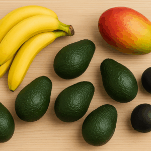 Mangolu Hass Paketi; mango, Hass avokado, yerli muz ve kara limonla tropik lezzet ve sağlıklı beslenmeyi avokadom.com güvencesiyle bir araya getiriyor.