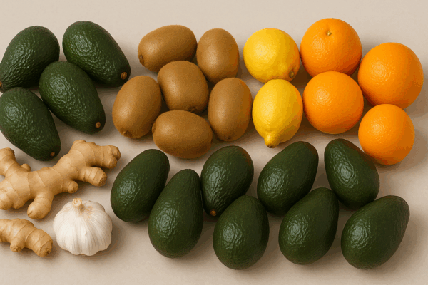Zencefil, sarımsak, limon, kivi, portakal ve avokado ile hazırlanan Zencefilli Paket, bağışıklığınızı doğal yollarla güçlendirmek için avokadom.com’da!