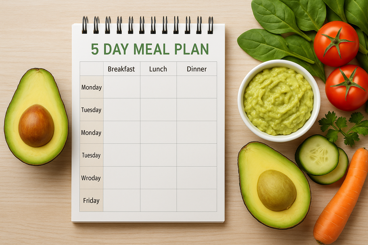 Haber-1077: Avokado sevenler için hazırlanan 5 günlük beslenme planıyla sağlıklı kilo verin, lezzetten ve dengeden ödün vermeyin.